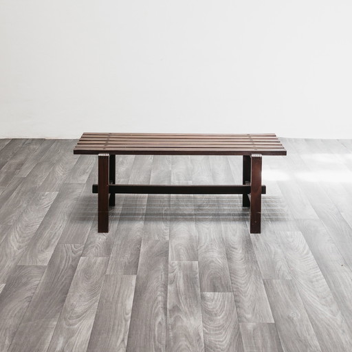 1960s Scandinavian Teak Bench, Mid-Century Modern
