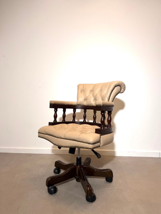 Kapitäns-Schreibtischstuhl Mahagoni – bureaustoelen (photo 2 of 9)