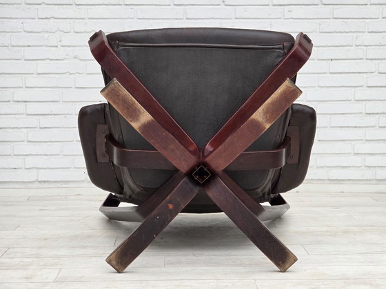 Anni '70, sedia norvegese di Sigurd Ressel, modello "Falcon". – Poltrone, Legno (photo 3 of 19)