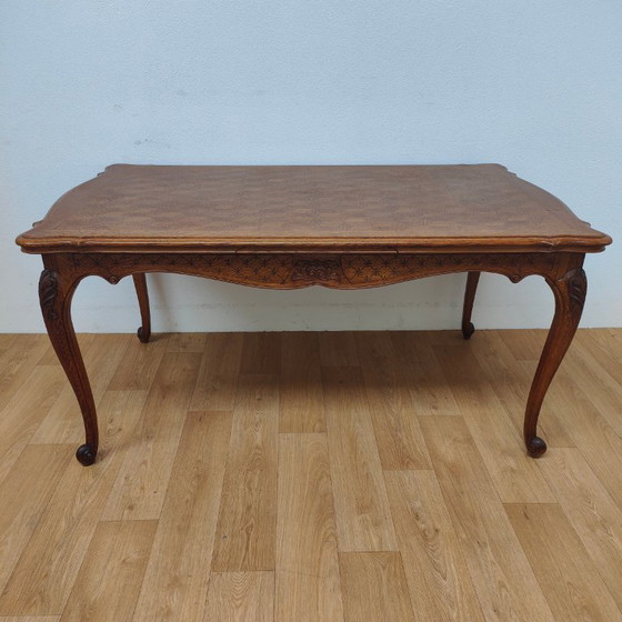 Image 1 of Vintage country style dining table dining room table extendable table