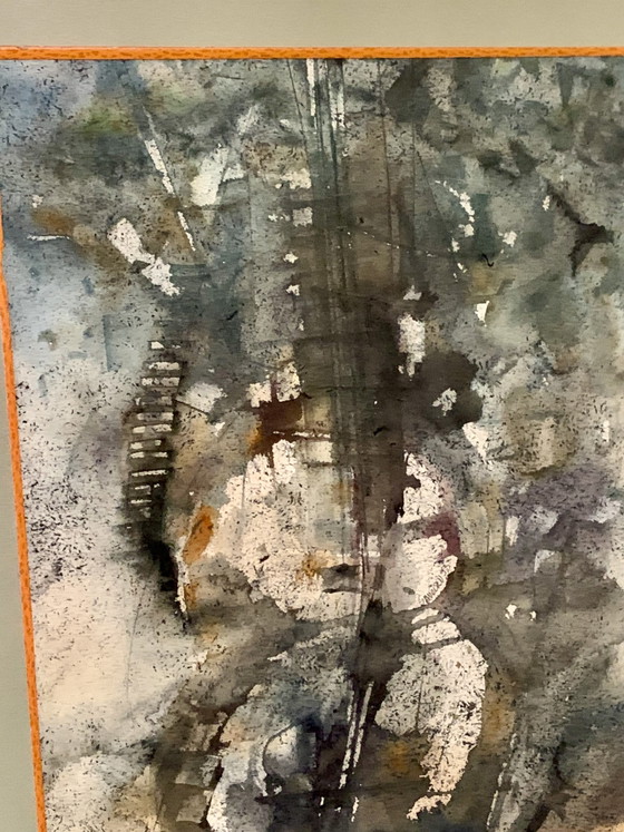Guitare : Aquarelle Originale -Slava Saveliev (1944-2013) - Provenance Atelier 1993 – Photographies, Paper (photo 13 of 26)