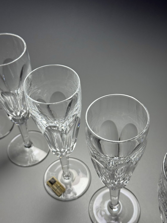 Image 1 of Flûte da champagne in cristallo tagliato a mano vintage Barthmann