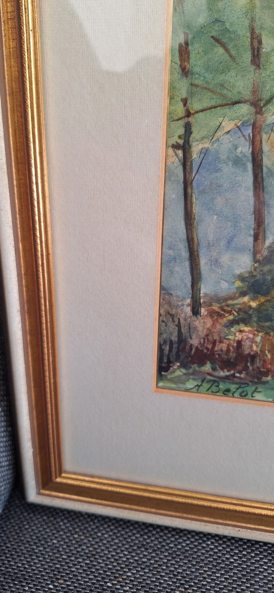 Image 1 of Aquarel A. Belot 1926