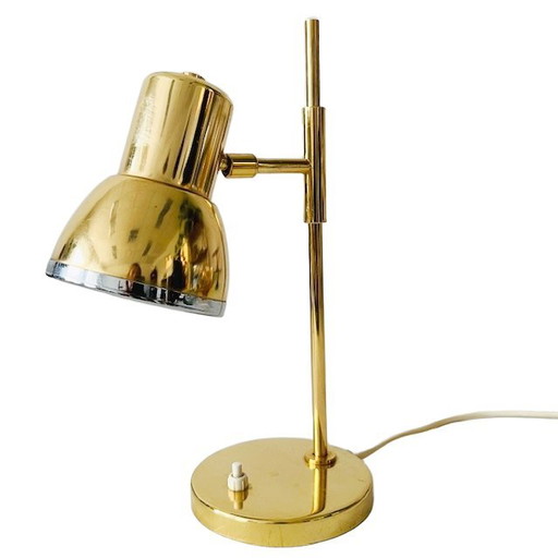 Vintage mid-century S.A. Boulanger table lamp gold 1970s
