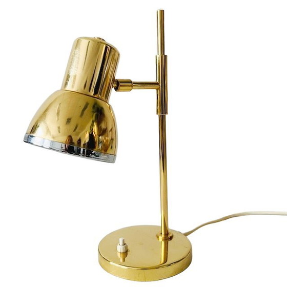 Image 1 of Lampe de table vintage S.A. Boulanger dorée du milieu du siècle, années 1970