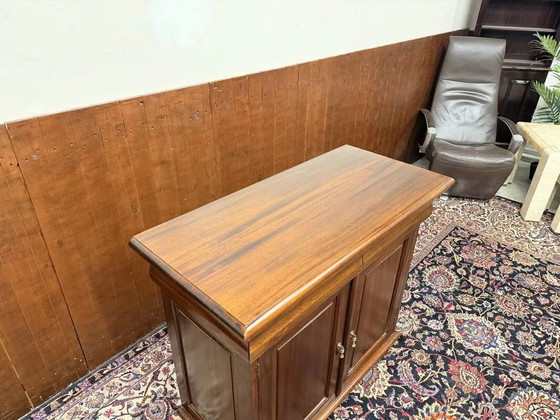 Credenza da ufficio inglese classica, Credenze con vetrina, Marrone (foto 10 di 13)