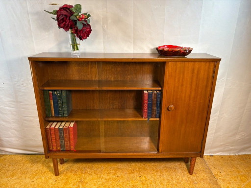 Librería y Vitrina de Teca Mid-Century Modern – Años 60 Diseño Escandinavo • Estilo Danés • Hermosa Teca