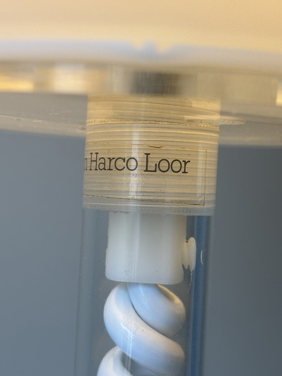 Harco Loor Table Desk Lamp With Perspex Frame & Glass Bowl, 1960s – Table lamps, Plastic (photo 3 of 11)