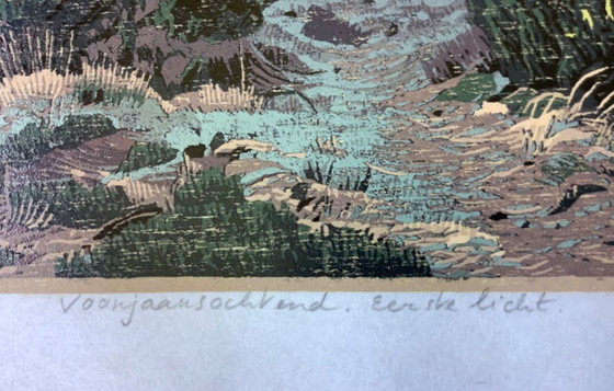 Estampe en couleurs de Siemens Dijkstra – Lithographies et sérigraphies, Wood (photo 8 of 14)