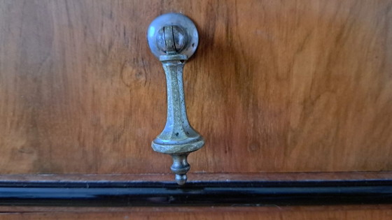 Image 1 of antique sideboard with mirror structure