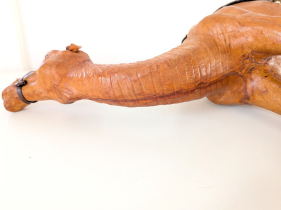 Vintage camel in leather, Decorative Objects, Black (photo 13 of 15)