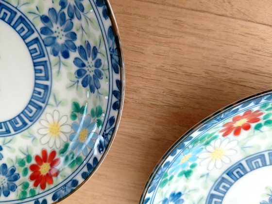 Ensemble de 2 soucoupes vintage en porcelaine Arita Imari japonaise – Objets déco (photo 6 of 11)