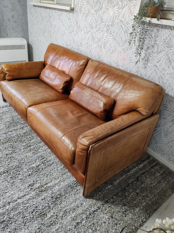 Image 1 of Ensemble canapé et fauteuil en cuir Arcon de Marco Milisich pour Baxter