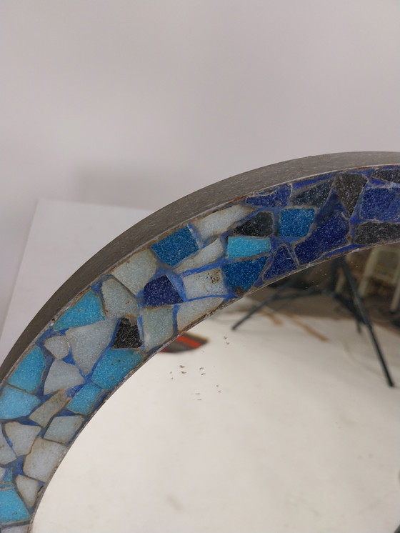 Image 1 of 1 x 1960's mozaïek wall mirror in organic form