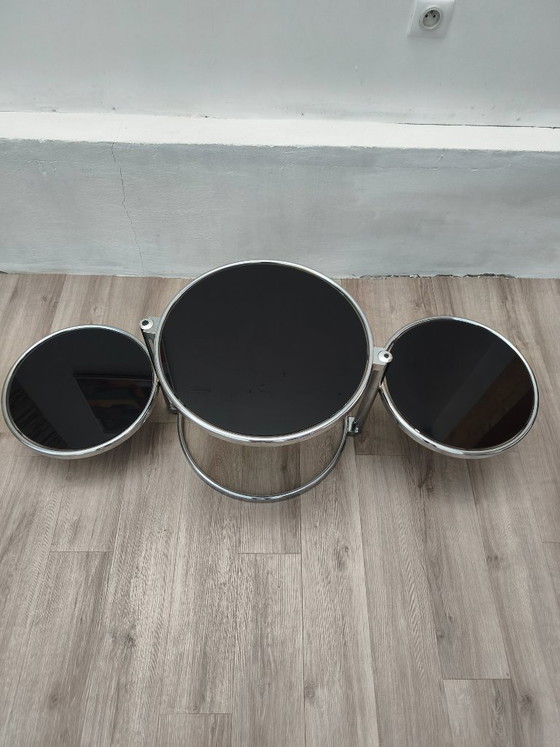Table D'Appoint Plateaux Pivotants Leitmotiv 1970s – Tables basses, Metal (photo 4 of 7)