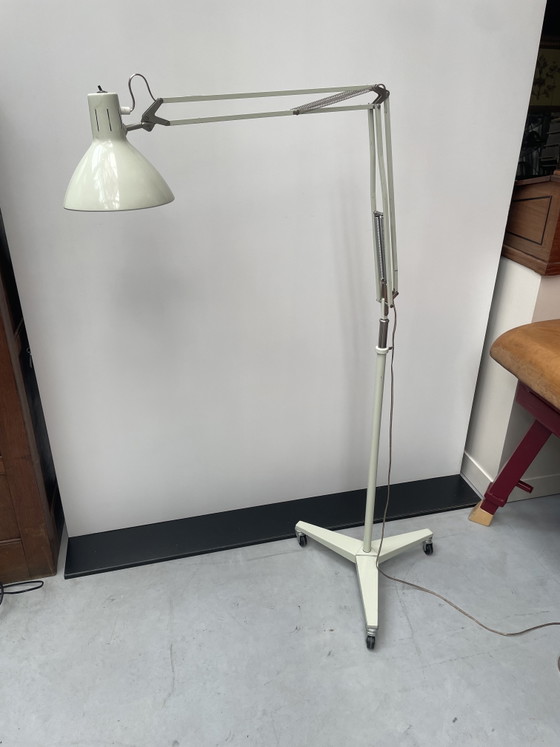 Hala Bureaulam Verrijdbaar, Jaren 70 – Vloerlampen, Metal, Chrome (photo 3 of 10)