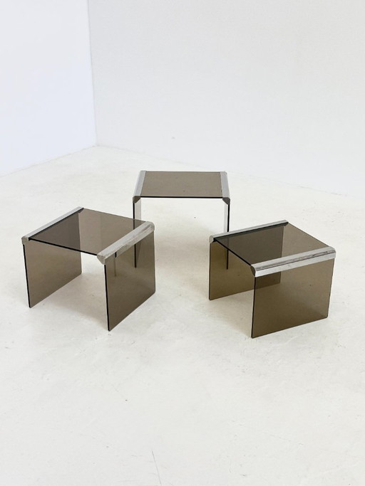 Ensemble de trois tables d'appoint Gallotti & Radice Tris T35