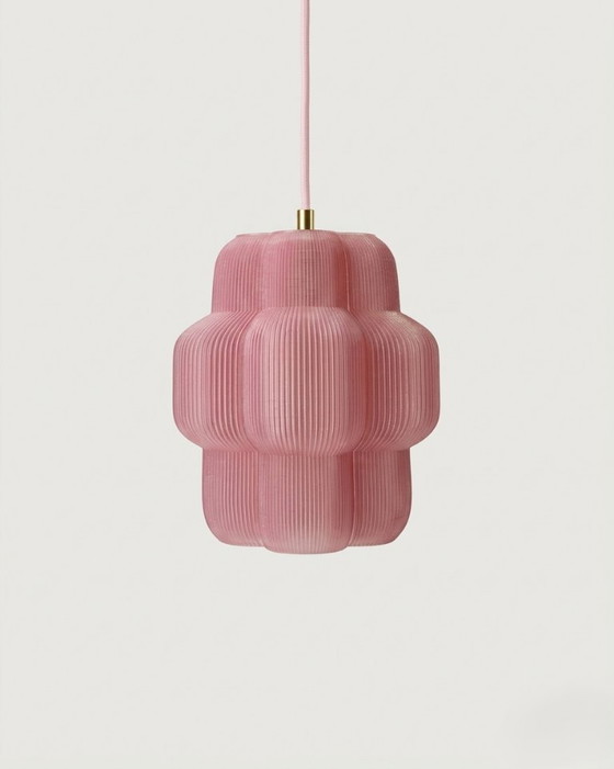 Image 1 of Petulia S "Pink Taffy" ByLucop - Organic Sculptural Pendant Lamp - Artisan 3D Printed Design