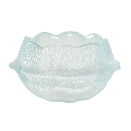 Glazen schaal, Deens design, jaren 80, fabrikant: Holmegaard, ontwerper: Sidse Werner