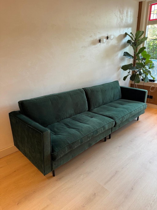 Velvet Sofa Dark Green – banken, Metal
