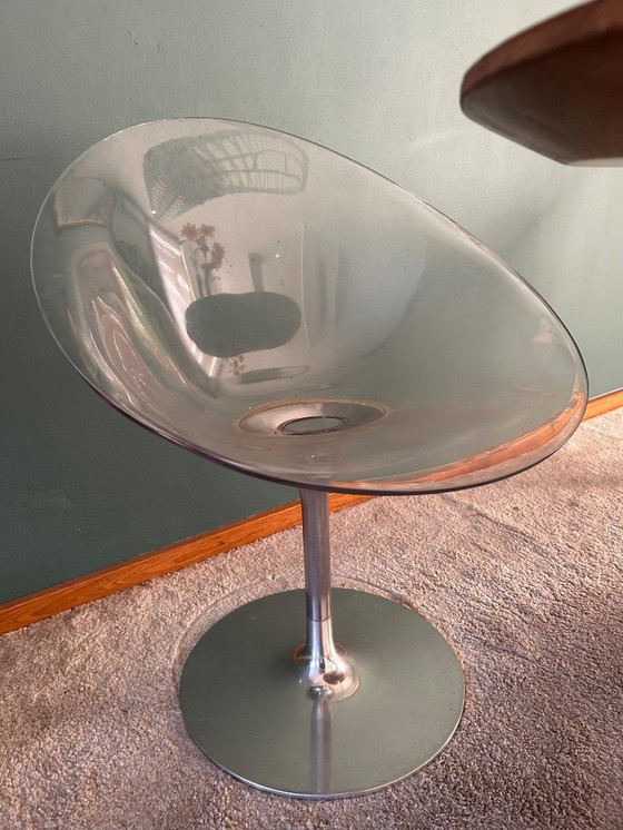 Image 1 of 6 chaises pivotantes transparentes Ero/S de Philippe Starck pour Kartell