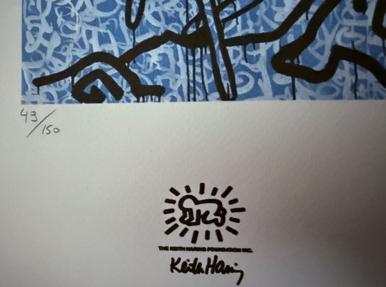 Image 1 of Keith Haring : lithographie signée, numérotée 49/150.