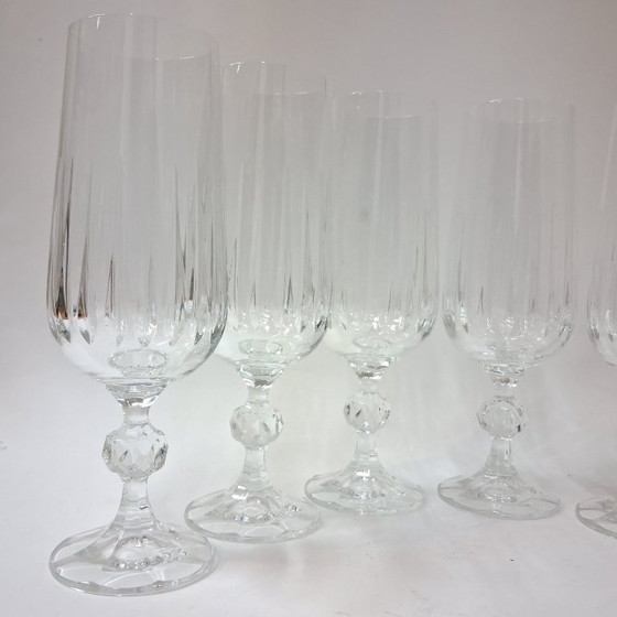 Image 1 of Calici da champagne Claudia Fine in cristallo di Bohemia d'epoca