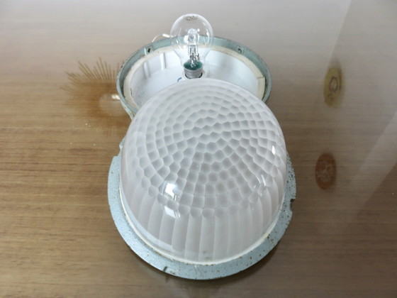 Image 1 of Authentique Applique "Holophane" Usine, Industrie, Déco Loft, France, 1960