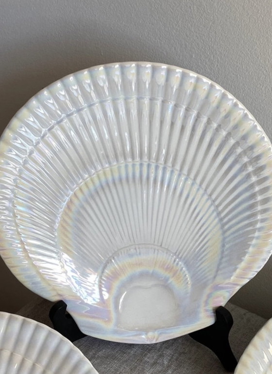 Image 1 of Iridescent Seashell Plates