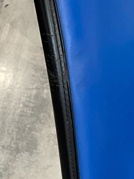 Image 1 of Sedia vintage Eames Herman Miller in vinile blu e fibra di vetro (anni '50, '60, '70)