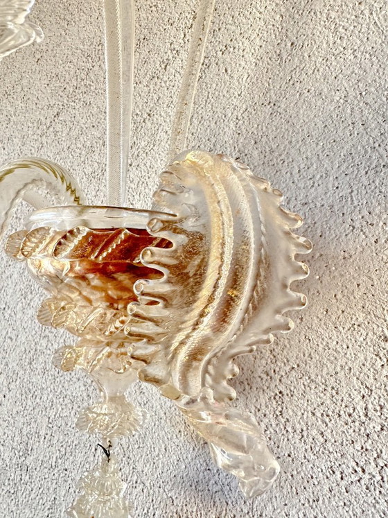 Coppia di applique vintage in vetro di Murano – Metallo (photo 2 of 12)