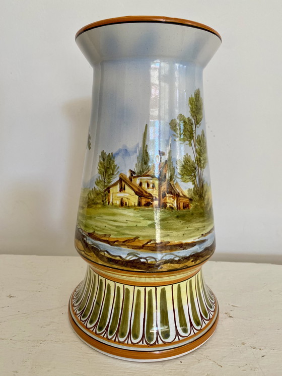 Image 1 of Vase ancien peint à la main