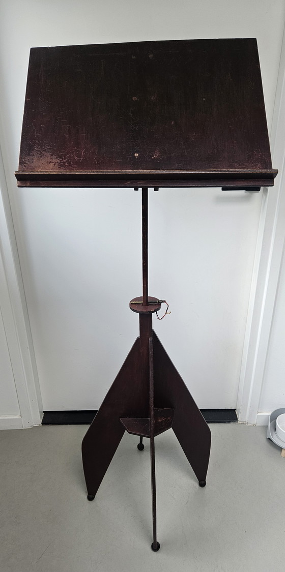Image 1 of Pupitre de musique rare de l'école d'Amsterdam. Années 1930.