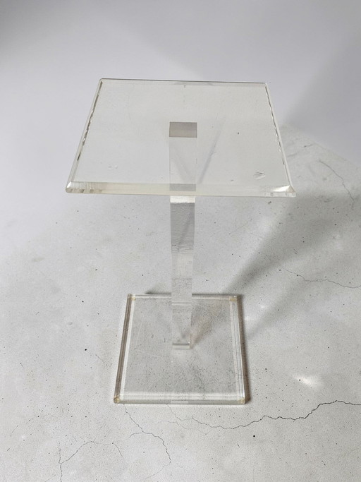 1 van 2 Designer Acryl Glazen Lamp Kolom Bijzettafel Lamp Tafelmeubel Glanzend