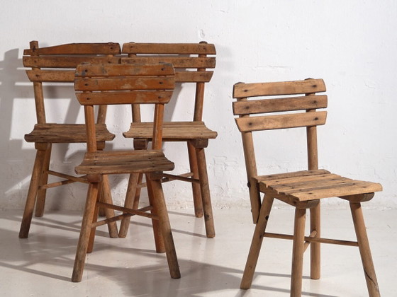 Sedie antiche per bambini (c.1920). Set di 4 pezzi #2 – Sedie da pranzo, Vintage (photo 2 of 34)