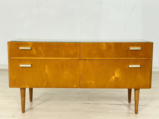 Image 1 of Mid-Century Lowboard / Vintage Chest of Drawers / Cabinet – 1960s