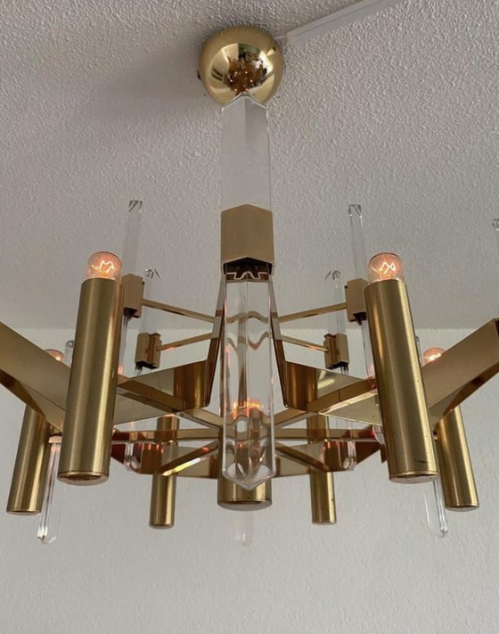 Image 1 of Plafonnier vintage Gaetano Sciolari 70s