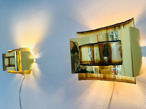 BRUTALISTISCHE WANDLAMP VAN SVEND AAGE HOLM-SØRENSEN VOOR HOLM-SØRENSEN & CO, DENEMARKEN, JAREN 1960