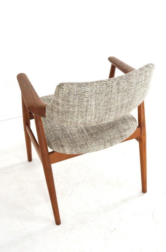 Image 1 of Svend Åge Eriksen voor Glostrup GM11 stoel vintage Deens design nieuw gestoffeerd