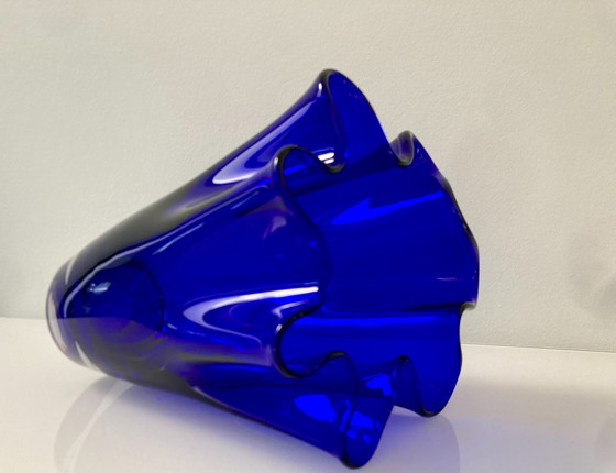 Image 1 of Kobaltblauwe servetvaas