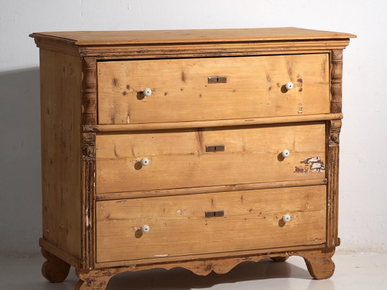 Antique solid wood chest of drawers (c.1920) #45 (photo 2 of 40)