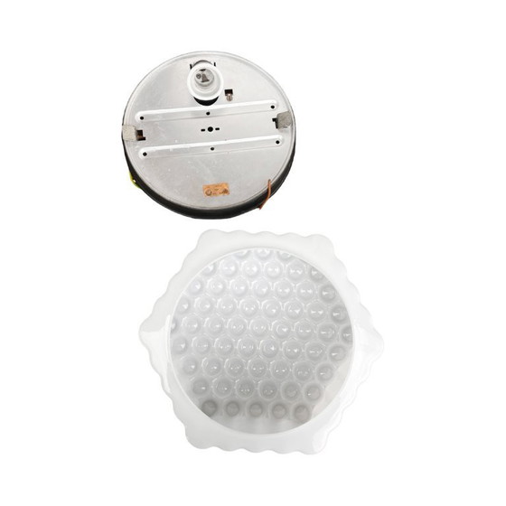 Image 1 of Large hexagonal three-dimensional milky white Honeycomb wall lamp ceiling lamp Czechoslovakia Kamenický Šenov 1960s