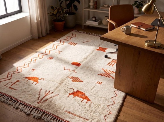 Handmade decorated wool rug 220/300cm – Rugs & carpets, Cotton (photo 9 of 9)