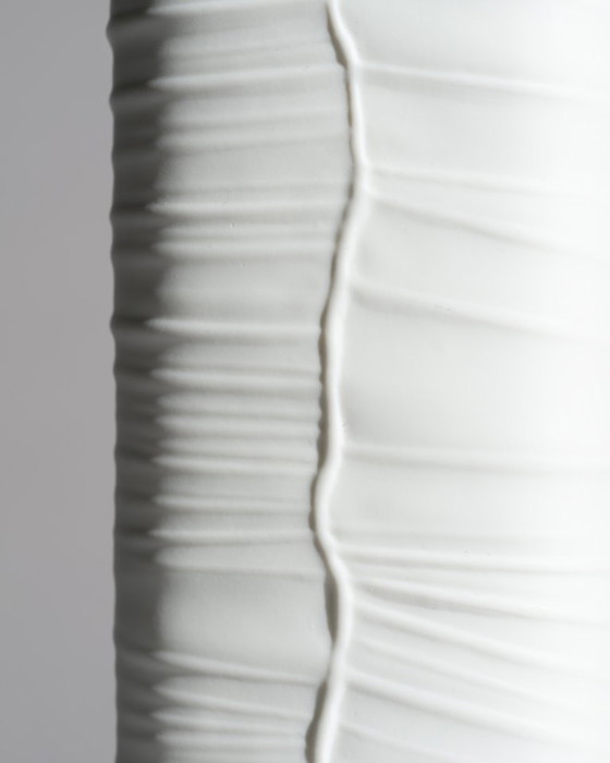 Image 1 of Rosenthal Porcelain Vase Duo Farideh Lashai & Werner Schreib Matte Black & White