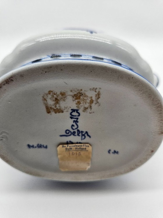 Royal Delft Plant pot 1969 – Hand-painted by M. de Wit (13 cm) – Ceramic (photo 6 of 9)