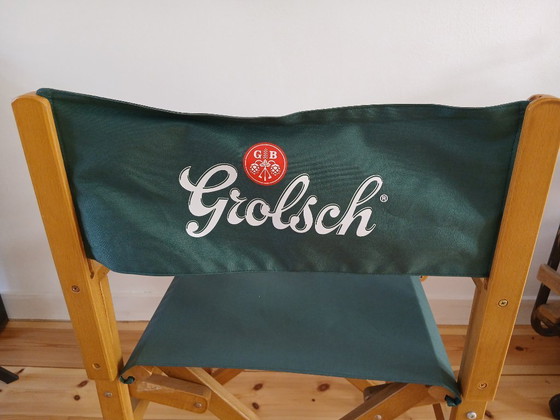 Image 1 of Unieke Grolsch Regiseurstoel 2013-2017 (opklapbaar)