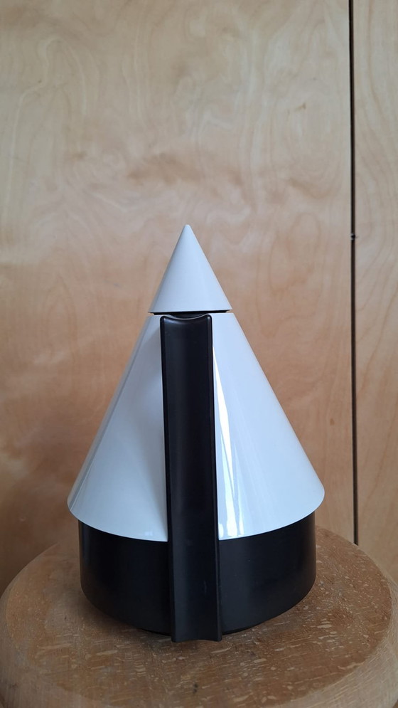 Image 1 of Vintage white and black Emsa thermos Memphis style very good condition