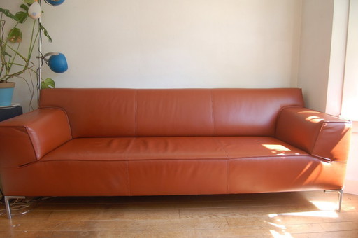 Cognac lederen Bloq bank Design on Stock