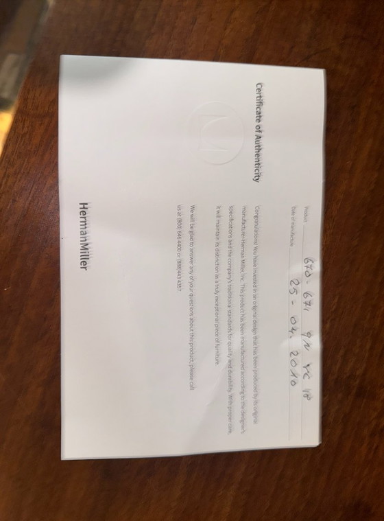 Image 1 of OFERTA SUPERIOR Sillón + reposapiés Eames Lounge original (Herman Miller)