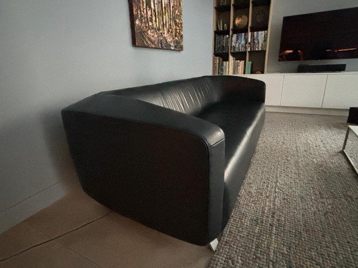 Divano Rolf Benz 6000 blu scuro 3 posti